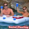 Water Party  Air Mattress Ice Bucket Cooler Cup Holder Inflatable Beer Pong Table Pool Float - Image 4