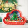 Christma New Style Assembled Building Block Toys Cloud Night Lamp Decorative Mirrors Frame LED Table Lights Creative Desk Bedroom Handmade Birthday Gifts - Image 2